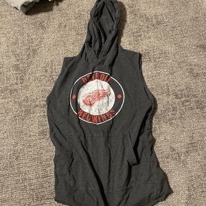 Detroit red wings sleeveless hoodie